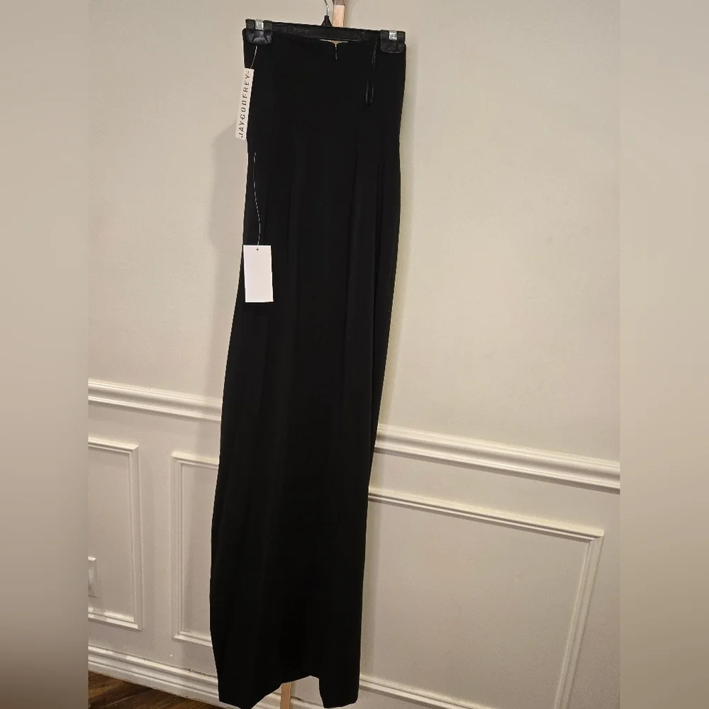 Jay Godfrey Sylvia Elegant Black Strapless Evening Gown